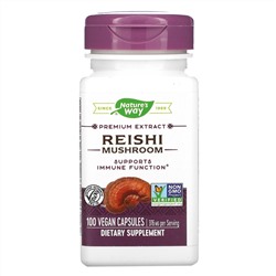 Nature's Way, Reishi Mushroom, 376 mg, 100 Vegan Capsules