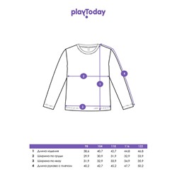 Фуфайка трикотажная для девочек (футболка с длинными рукавами)