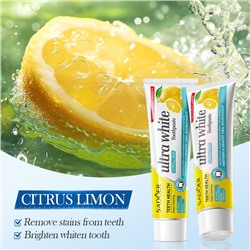 Зубная паста отбеливающая с ЛИМОНОМ Sadoer, 100 гр.