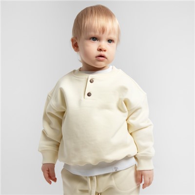 Штанишки детские MINAKU: Basic Line BABY, рост 68-74 см, молочные