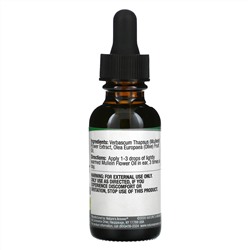 Nature's Answer, Цветы коровяка, масло для ушей, без спирта, 1 жидкая унция (30 мл)