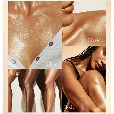 Спрей-хайлайтер мерцающий с шиммером для сияния кожи Sadoer, 85 мл.