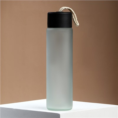 Бутылка для воды WATER, стекло, 350 мл, МИКС