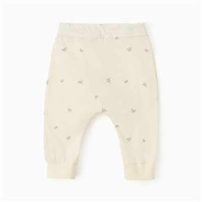 Штанишки детские MINAKU, рост 62-68 см, молочные