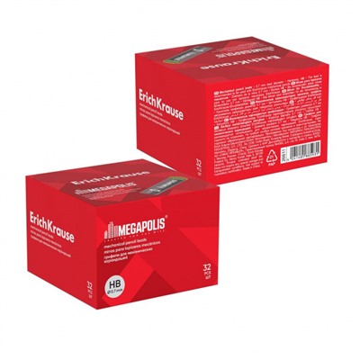 Грифель 0.7 мм HB 26611 (20 шт) MEGAPOLISR Concept ErichKrause