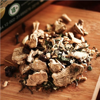 Подарочный набор для приготовления настойки «Имбирно-лимонная», набор трав и специй, бутылка