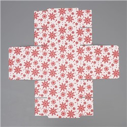 Подарочная коробка новогодняя складная «Волшебный Новый год», 15×15×8 см