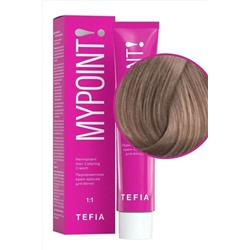 TEFIA Mypoint 8.81 Перманентная крем-краска для волос / Светлый блондин коричнево-пепельный, 60 мл KRISTALLER, 1123804