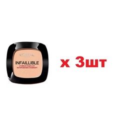 Loreal Paris Infaillible 24ч Стойкая матирующая пудра тон 160 Бежево-песочный 3шт