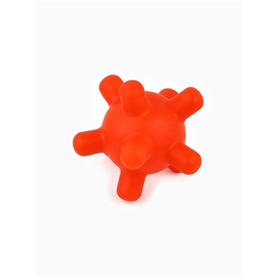 Игрушка пищащая «Мячик шипы» 5 см, красная