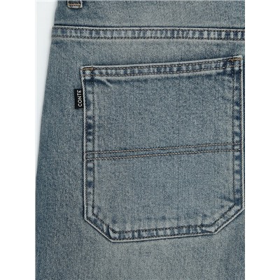 Актуальная коллекция CONTE CON-845 Джинсы wide leg винтажной варки с необработанным краем