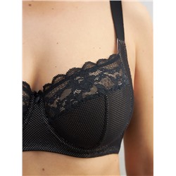 Omsa Бюстгальтер OmD 1176L EVERYDAY Бюстгальтер с мягкой чашкой  из сетки с кружевом (Т-образный шов)