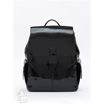 Рюкзак женский кожаный 18337-8 black Polina&Eiterou  в Новосибирске