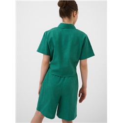 Комплект текстильный для девочек: рубашка, шорты