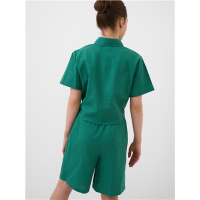 Комплект текстильный для девочек: рубашка, шорты