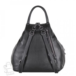 Рюкзак женский кожаный 18092 black Polina&Eiterou