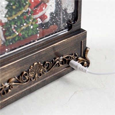 Светильник настольный новогодний 18х8х30 см Дед мороз музыкальный / NG206-1 /уп 8/АКЦИЯ