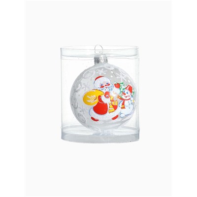 Ёлочный шар «Ветерок», новогодний, d=6 см, белый