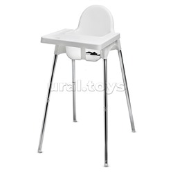 Стульчик для кормления, с разборными ножками, белый