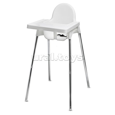 Стульчик для кормления, с разборными ножками, белый