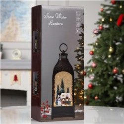 Фигура светодиодная «Зимний городок», 36×12.8×6.5 см, музыка, батарейки ААх3 (не в комплекте), USB, свечение тёплое белое