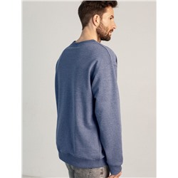 Свитшот с авторским принтом из эластичного футера трехнитки