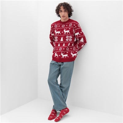 Свитер вязаный новогодний KAFTAN New Year, размер 42