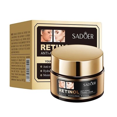 SADOER Антивозрастной крем для лица с ретинолом  Retinol Anti-aging Firming Cream, 50 гр