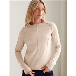 Джемпер тонкой вязки из хлопка с нейлоном