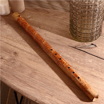 Сувенирный музыкальный инструмент «Флейта расписная», 60×3.5×3.5 см, бамбук