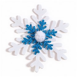 Новогодний декор «Снежинки», набор 6 шт.