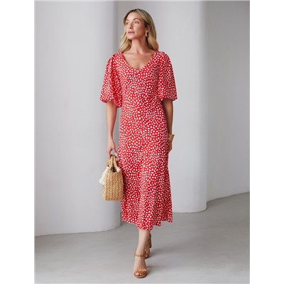 Платье женское красный