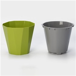 Кашпо для цветов со вставкой «Палермо», 1.8 л, цвет оливковый