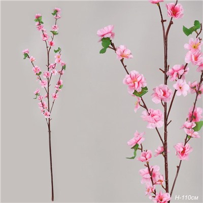 Цветок искусственный Сакура 118 см / WP-6 /уп 5/50/600/розовая