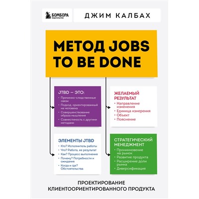 Эксмо Джим Калбах "Метод Jobs to Be Done. Проектирование клиентоориентированного продукта"