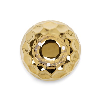 Декоративное кашпо для цветов «Солнечный шар», 2.5 л, 18×15×15.3 см, керамика, золотистое