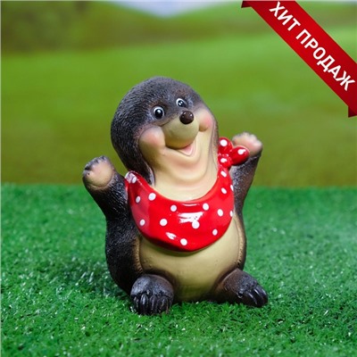 Садовая фигура из полистоуна «Крот», 12×8×10 см