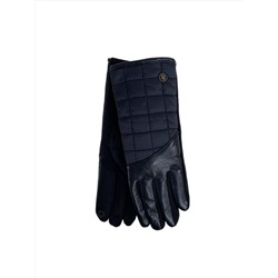 Комбинированные женские перчатки, цвет черный