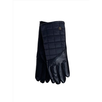 Комбинированные женские перчатки, цвет черный