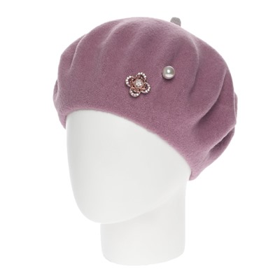 Берет женский Di Lana Юсонце Брошь