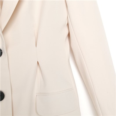 Пиджак женский с защипами MIST, размер 46, молочный