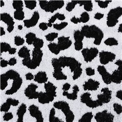 Полотенце махровое Этель Leopard, 70×130 см, 100% хлопок, 420 г/м², чёрное