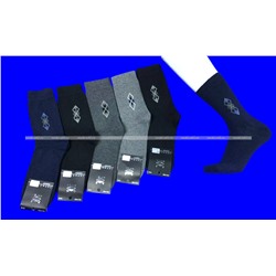 3 ПАРЫ - Термоноски мужские КАШЕМИР с рисунком арт 1603 - 1