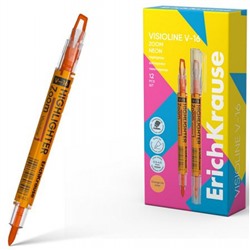 Текстовыделитель Visioline V-16 Zoom Neon оранжевый 60823 ErichKrause