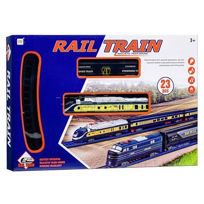 Железная дорога "Таежный путь"(на батарейках) в коробке