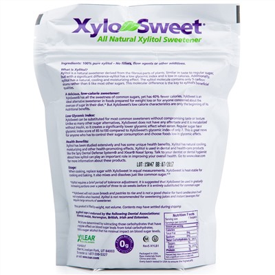 Xlear, XyloSweet, полностью натуральный ксилитный подсластитель, 454 г (1 фунт)