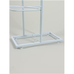 Подставка для цветов Greengo, 6 полок, 44×22×105 см, напольная, металл, белая