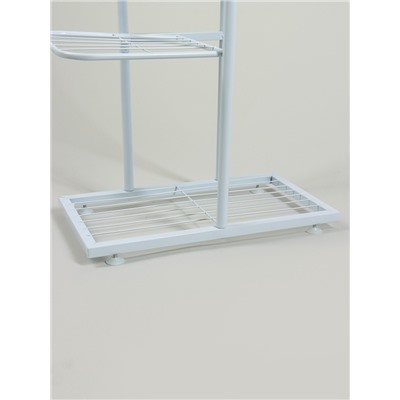 Подставка для цветов Greengo, 6 полок, 44×22×105 см, напольная, металл, белая