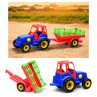 Трактор с прицепом