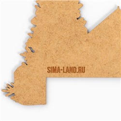 Новогодний декор на раму двери «Домики», 25.5×11.8 см